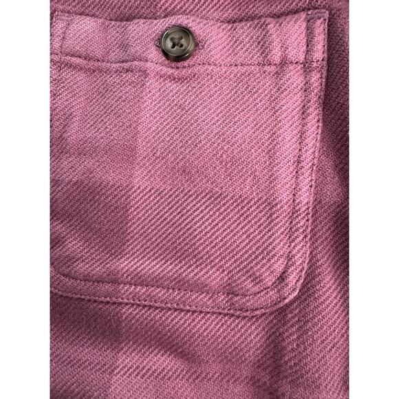 Carhartt Women Size M Loose Fit Twill Shirt Chore Jacket Shacket Pockets Pink - Picture 5 of 8